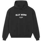 Olly Murs hoodie – black men's hoodie with white Olly Murs letters and Players Couture logo on the chest