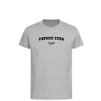 Patrice Evra t-shirt – grey kids' t-shirt with black Patrice Evra letters and Players Couture logo on the chest