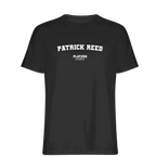 Patrick Reed t-shirt – black men's t-shirt with white Patrick Reed letters and Players Couture logo on the chest