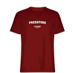 Predators t-shirt – red men's t-shirt with white Predators letters and Players Couture logo on the chest