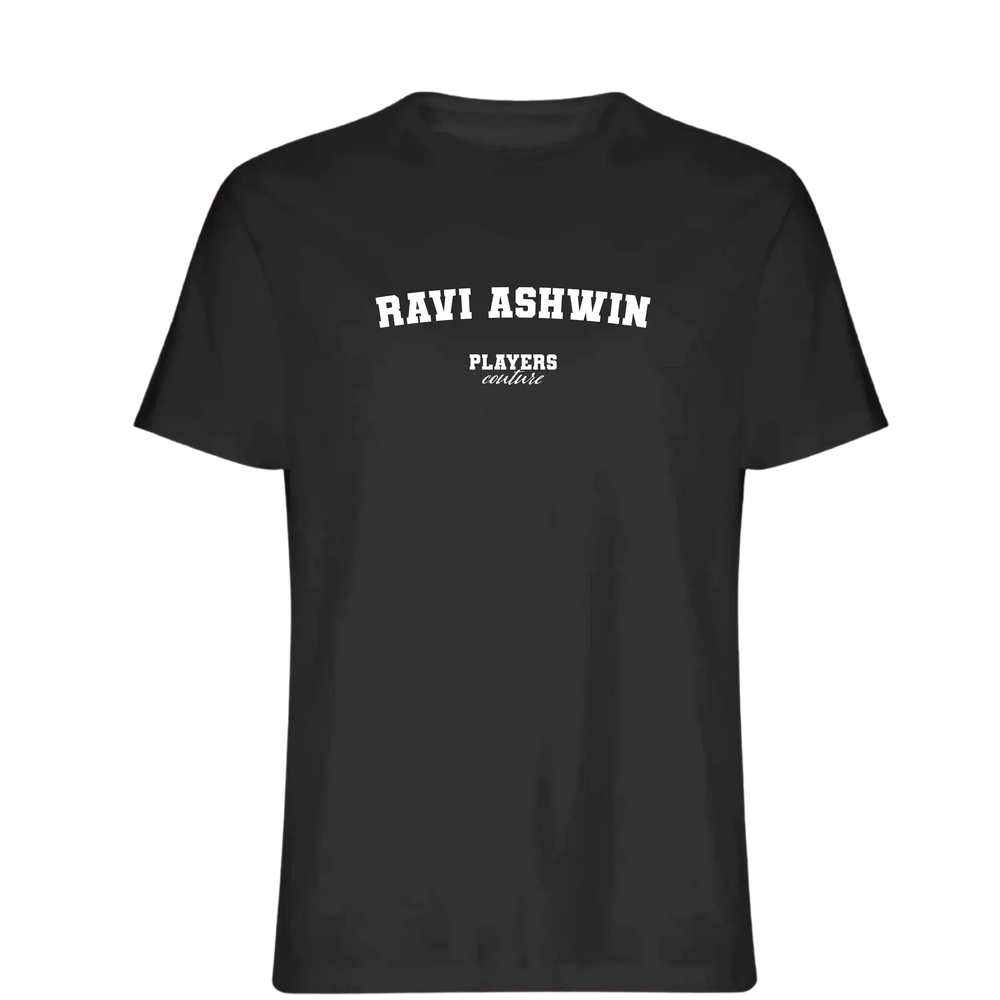 Ravi Ashwin Players Couture Men's T-Shirt Black