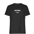 Reading t-shirt – black men's t-shirt with white Reading letters and Players Couture logo on the chest
