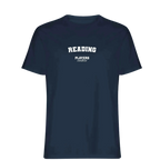 Reading t-shirt – navy men's t-shirt with white Reading letters and Players Couture logo on the chest