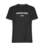 Richarlison t-shirt – black men's t-shirt with white Richarlison letters and Players Couture logo on the chest