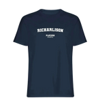 Richarlison t-shirt – navy men's t-shirt with white Richarlison letters and Players Couture logo on the chest