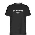 Rio Ngumoha t-shirt – black men's t-shirt with white Rio Ngumoha letters and Players Couture logo on the chest