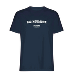 Rio Ngumoha t-shirt – navy men's t-shirt with white Rio Ngumoha letters and Players Couture logo on the chest