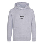Rodri hoodie – grey kids' hoodie with black Rodri letters and Players Couture logo on the chest