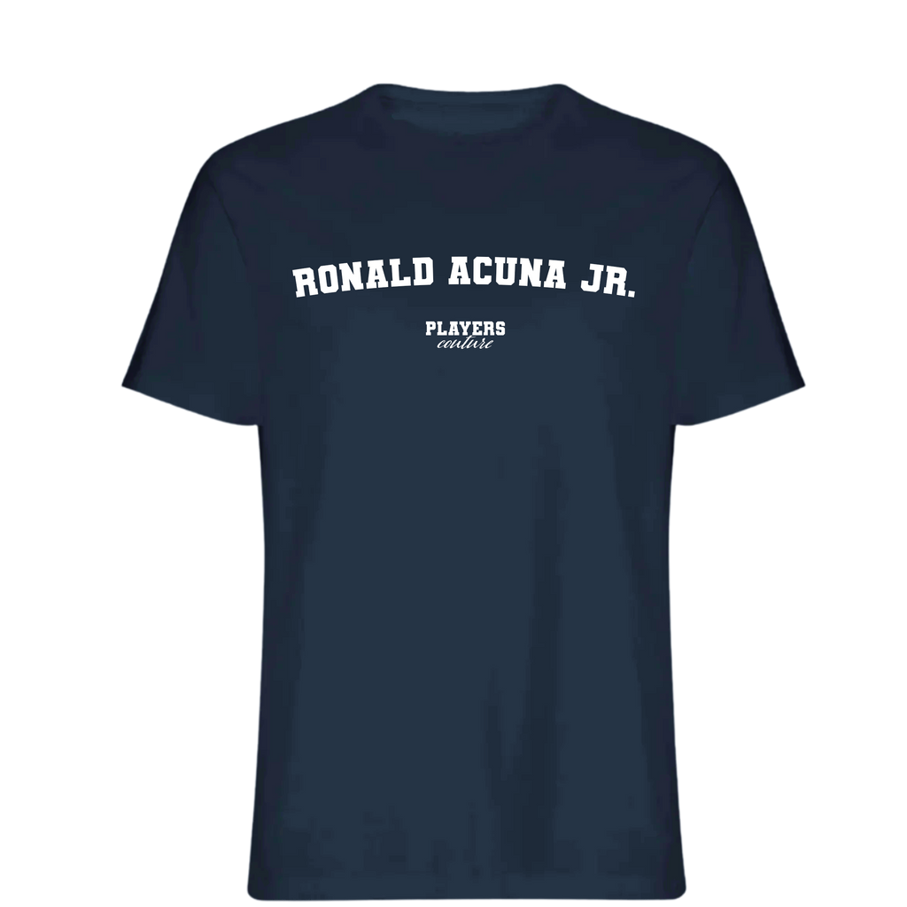 Ronald Acuna Jr. Players Couture Mens T-Shirt Navy