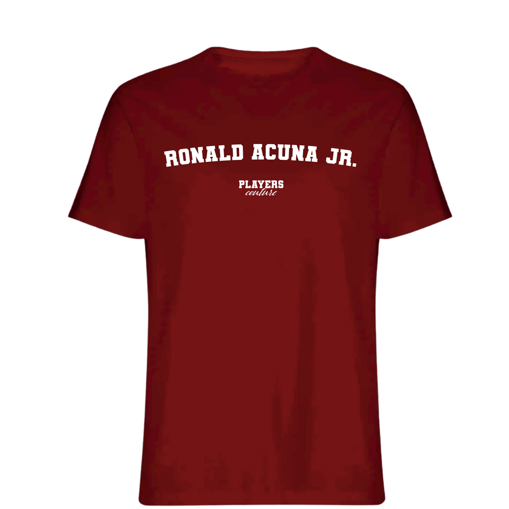 Ronald Acuna Jr. Players Couture Mens T-Shirt Red