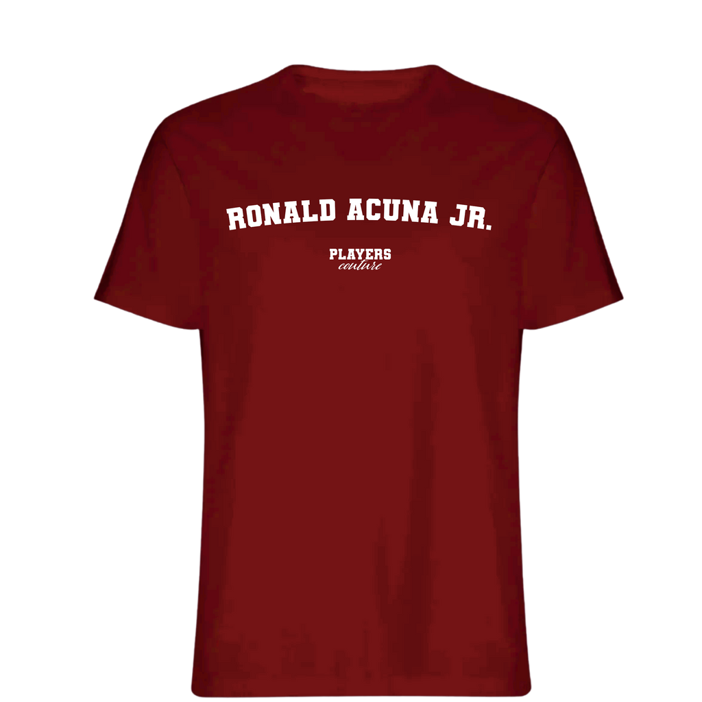 Ronald Acuna Jr. Players Couture Mens T-Shirt Red