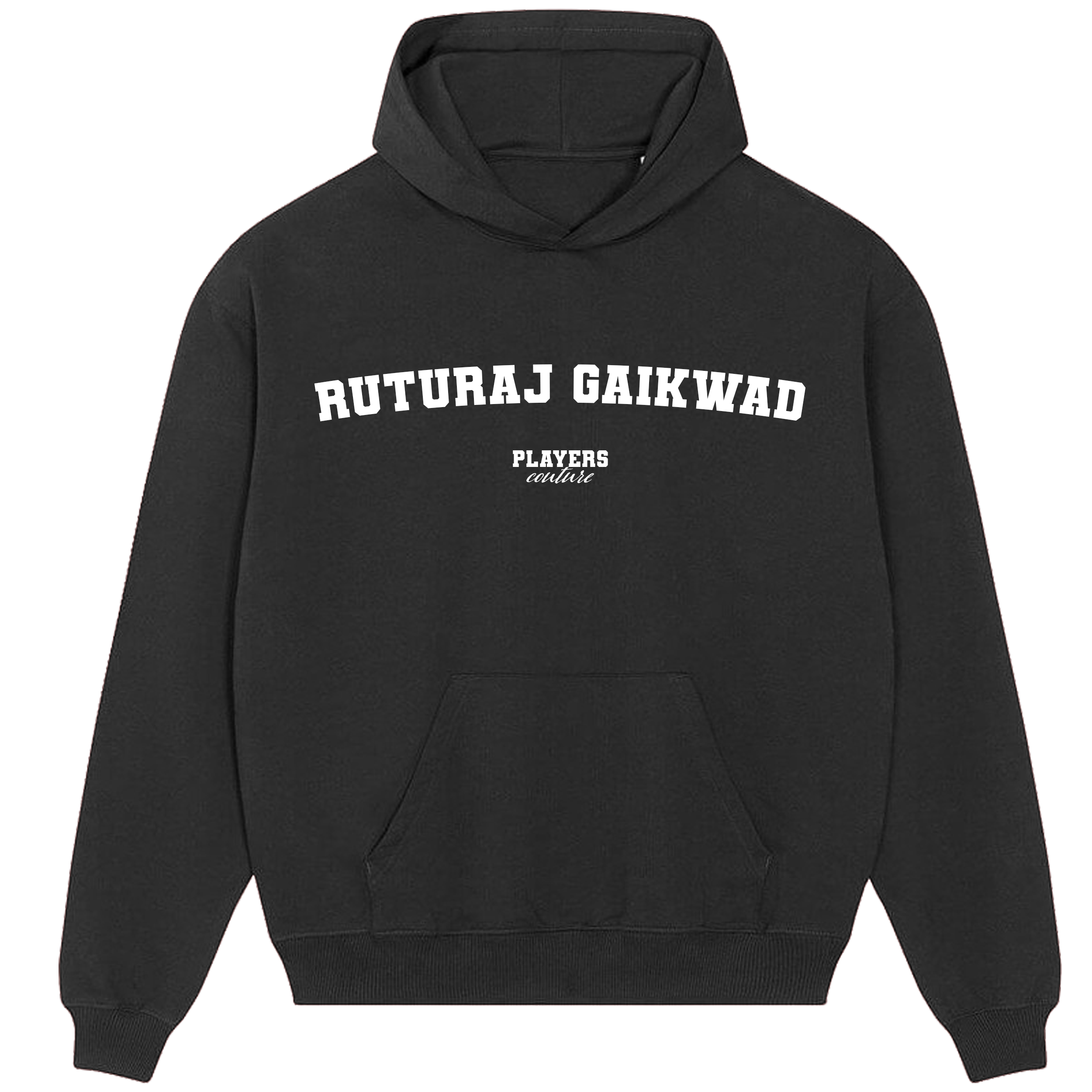 Ruturaj Gaikwad Players Couture Men's Casual Hoodie Black
