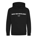 Ruud van Nistelrooy hoodie – black kids' hoodie with white Ruud van Nistelrooy letters and Players Couture logo on the chest