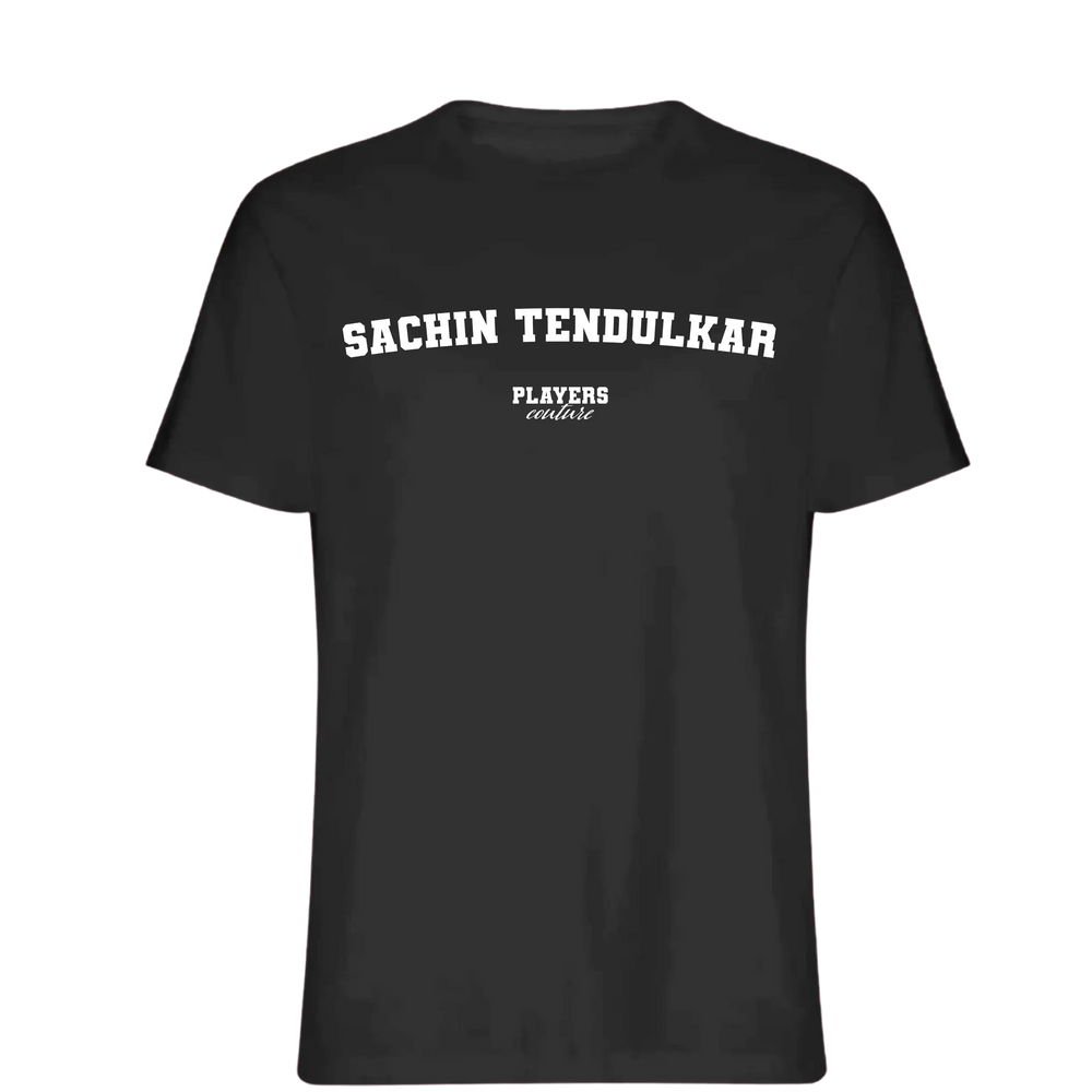 Sachin Tendulkar Players Couture Men's T-Shirt Black