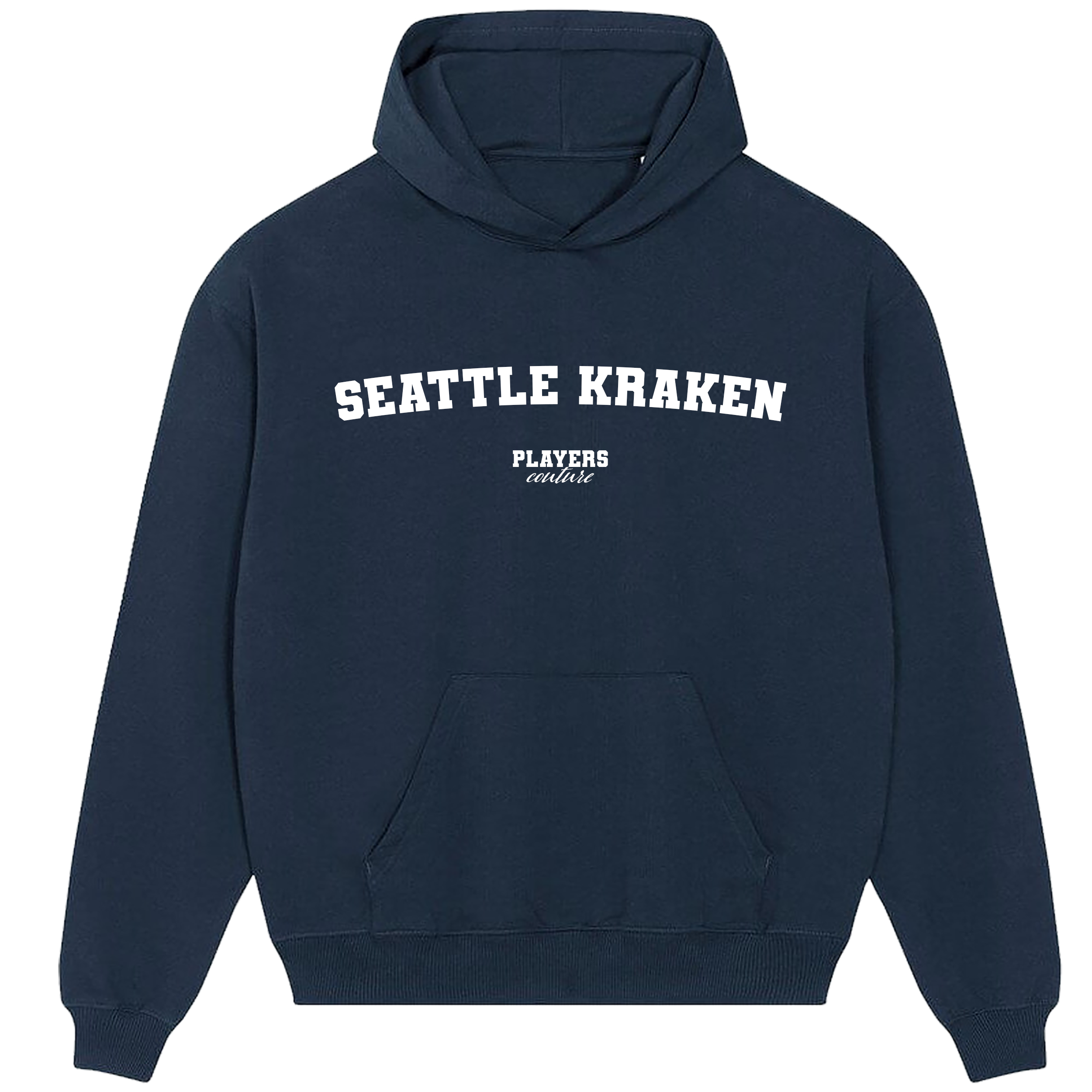 Seattle Kraken Players Couture Men's Casual Hoodie Navy