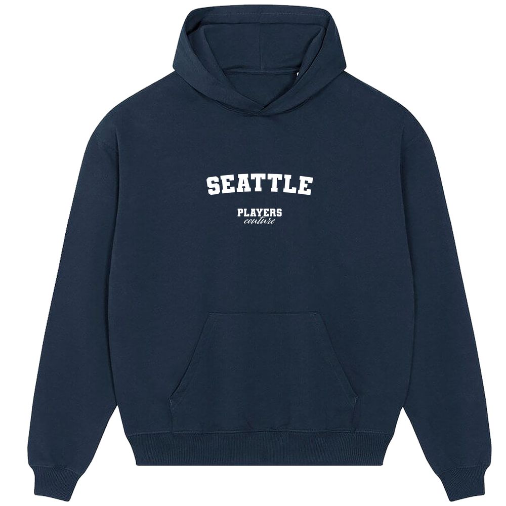 Seattle Players Couture Men's Casual Hoodie Navy