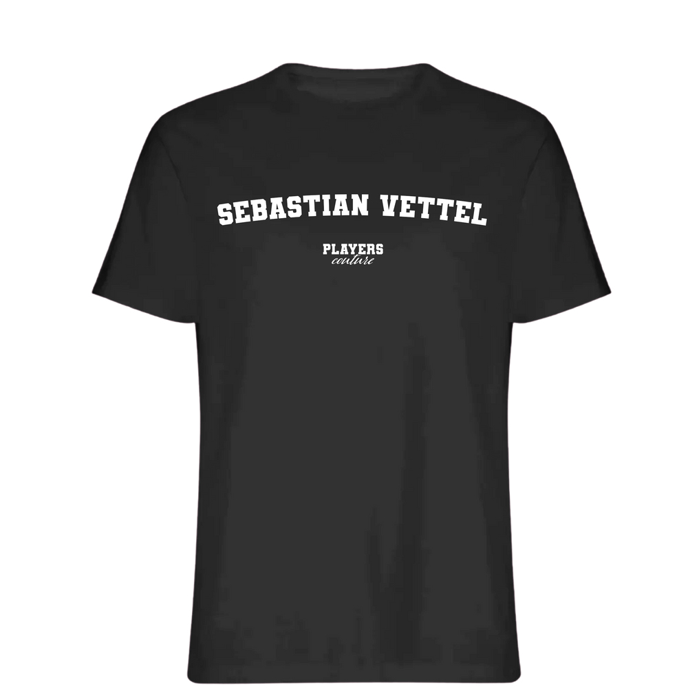 Sebastian Vettel Players Couture Men's T-Shirt Black