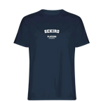 Sekiro t-shirt – navy men's t-shirt with white Sekiro letters and Players Couture logo on the chest