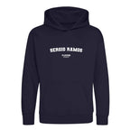 Sergio Ramos hoodie – navy kids' hoodie with white Sergio Ramos letters and Players Couture logo on the chest