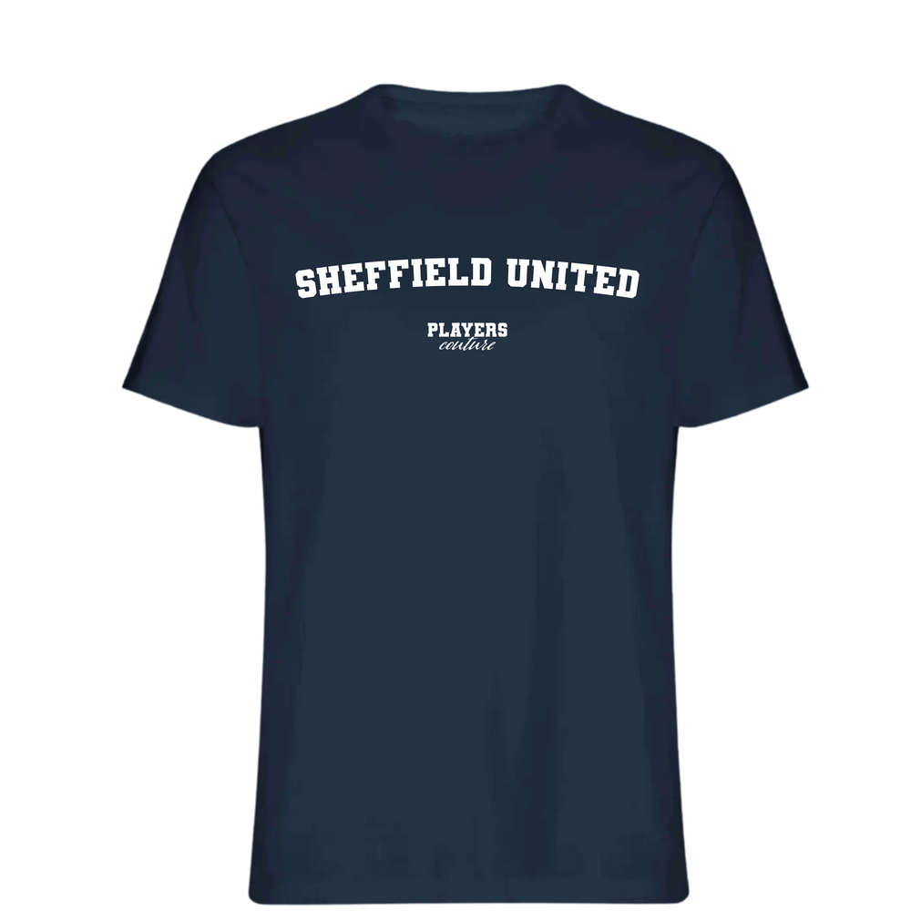 Sheffield United Players Couture Mens T-Shirt Navy