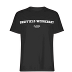 Sheffield Wednesday t-shirt – black men's t-shirt with white Sheffield Wednesday letters and Players Couture logo on the