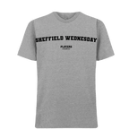 Sheffield Wednesday t-shirt – grey men's t-shirt with black Sheffield Wednesday letters and Players Couture logo on the chest