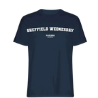 Sheffield Wednesday t-shirt – navy men's t-shirt with white Sheffield Wednesday letters and Players Couture logo on the chest
