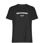 Shevchenko t-shirt – black men's t-shirt with white Shevchenko letters and Players Couture logo on the chest
