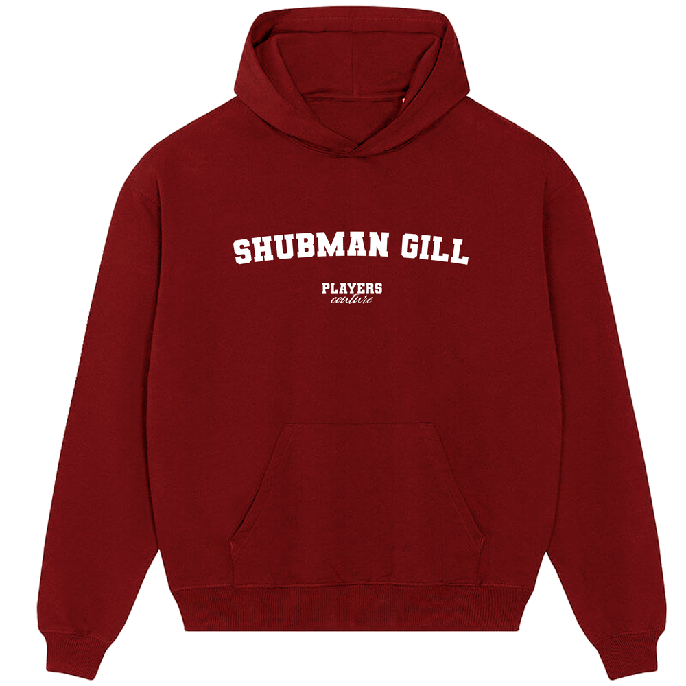 Shubman Gill Players Couture Men's Casual Hoodie Red