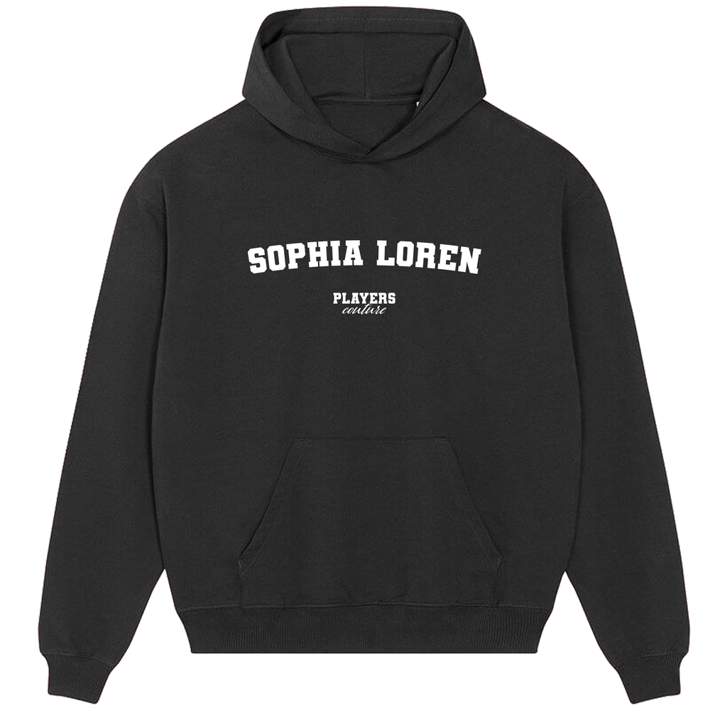 Sophia Loren Players Couture Men's Casual Hoodie Black
