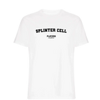 Splinter Cell t-shirt – white men's t-shirt with black Splinter Cell letters and Players Couture logo on the chest
