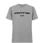 Streets Of Rage t-shirt – grey men's t-shirt with black Streets Of Rage letters and Players Couture logo on the chest