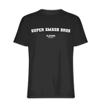 Super Smash Bros t-shirt – black men's t-shirt with white Super Smash Bros letters and Players Couture logo on the chest