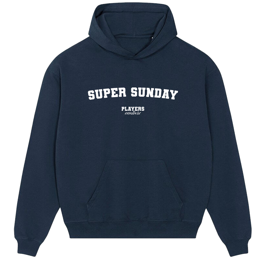 Super Sunday Players Couture Men's Casual Hoodie Navy