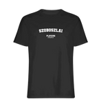 Szoboszlai t-shirt – black men's t-shirt with white Szoboszlai letters and Players Couture logo on the chest