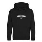 Szoboszlai hoodie – black kids' hoodie with white Szoboszlai letters and Players Couture logo on the chest