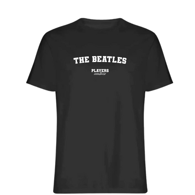 The Beatles t-shirt – black men's t-shirt with white The Beatles letters and Players Couture logo on the chest
