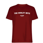 The Dudley Boyz t-shirt – red men's t-shirt with white The Dudley Boyz letters and Players Couture logo on the chest