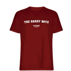 The Hardy Boyz t-shirt – red men's t-shirt with white The Hardy Boyz letters and Players Couture logo on the chest