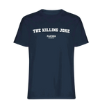The Killing Joke t-shirt – navy men's t-shirt with white The Killing Joke letters and Players Couture logo on the chest