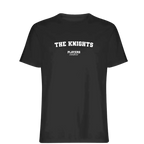 The Knights t-shirt – black men's t-shirt with white The Knights letters and Players Couture logo on the chest