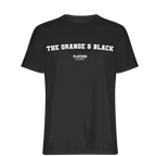 The Orange & Black t-shirt – orange men's t-shirt with black The Orange & Black letters and Players Couture logo on the chest
