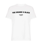The Orange & Black t-shirt – orange men's t-shirt with black The Orange & Black letters and Players Couture logo on the chest