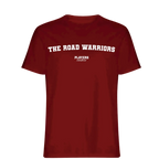 The Road Warriors t-shirt – red men's t-shirt with white The Road Warriors letters and Players Couture logo on the chest