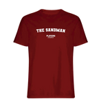 The Sandman t-shirt – red men's t-shirt with white The Sandman letters and Players Couture logo on the chest