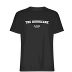 The Hurricane t-shirt – black men's t-shirt with white The Hurricane letters and Players Couture logo on the chest