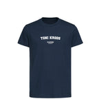 Toni Kroos t-shirt – navy kids' t-shirt with white Toni Kroos letters and Players Couture logo on the chest