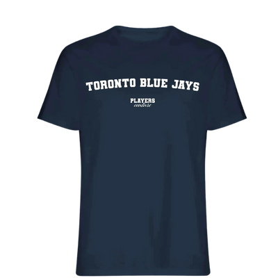 Toronto Blue Jays t-shirt – blue men's t-shirt with white Toronto Blue Jays letters and Players Couture logo on the chest