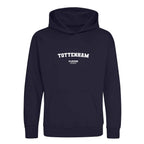 Tottenham hoodie – navy kids' hoodie with white Tottenham letters and Players Couture logo on the chest
