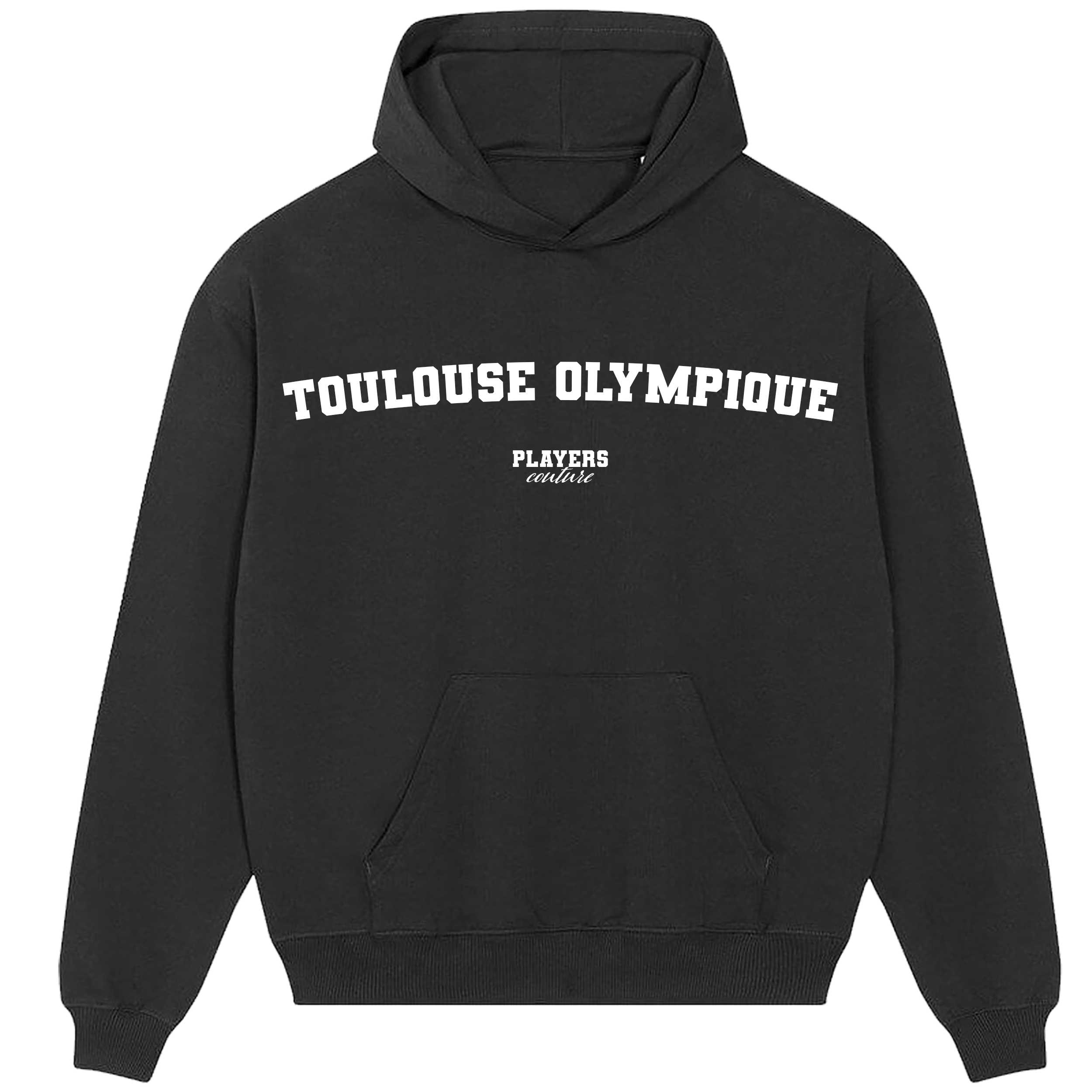 Toulouse Olympique Players Couture Men's Casual Hoodie Black